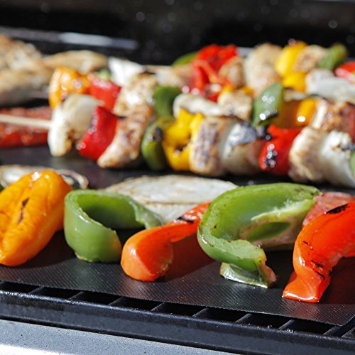BBQ Grill Mat: Lifetime Guarantee, 2 Highest Quality Non-Stick PFOA-Free Reusable Extra Thick BBQ Grill & Baking Mats, Perfect for Gas, Charcoal, Electric Grills, with Bonus Grill Mastery Recipe Ebook Review