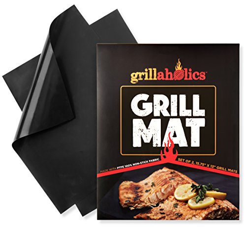 Grillaholics Grill Mat – Lifetime Guarantee – Set of 2 Nonstick BBQ Grilling Mats – 15.75 x 13 Inch Review