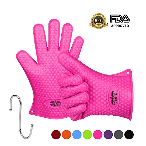 Molecule Gloves High Quality Kitchen Gloves-Heat Resistant Grilling BBQ-New Protective Oven- Grill, Baking, Smoking and Cooking Gloves Review