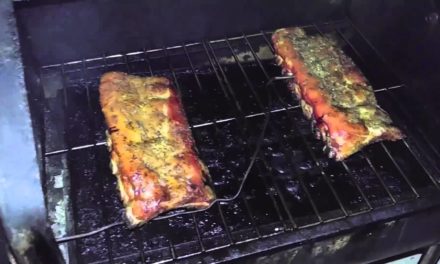 Kicked Up Garlic Ribs on a GMG Davy Crocket Pellet Grill