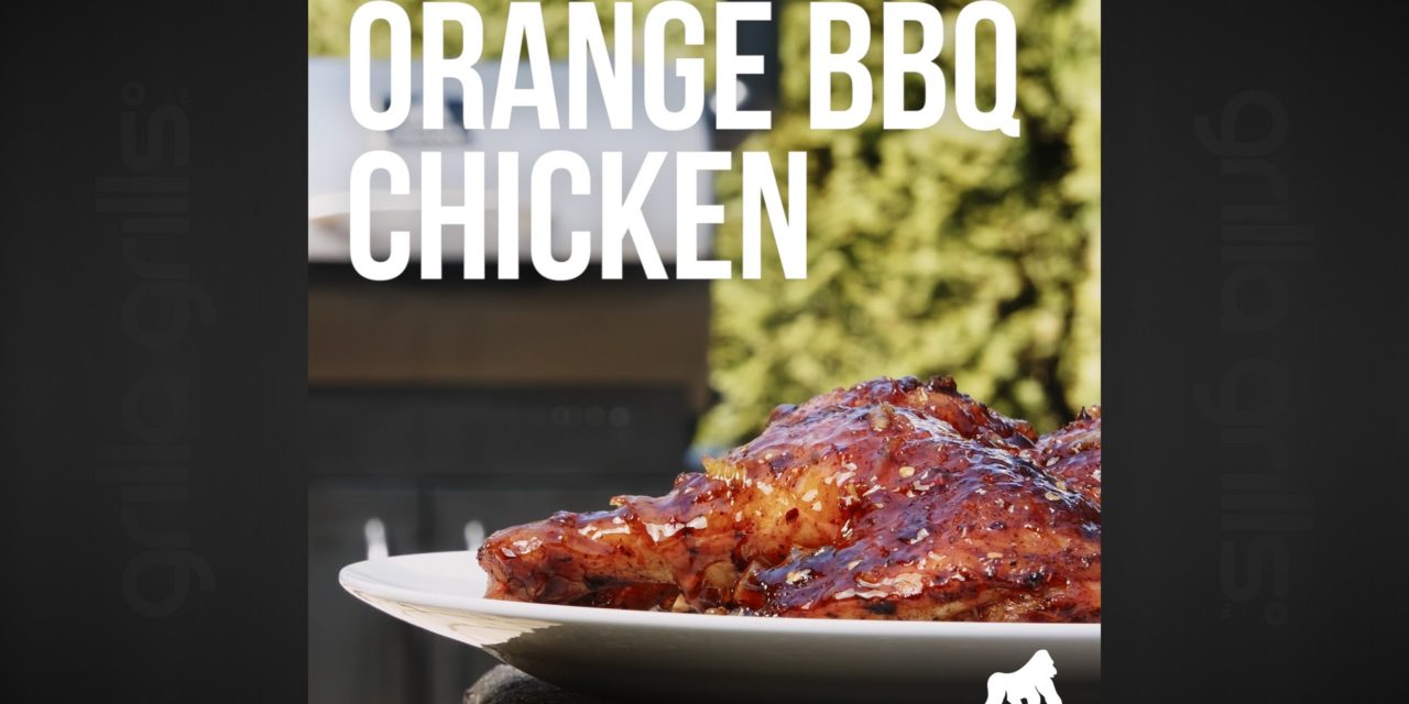 Orange BBQ Butterfly Chicken – Grilled on GRILLA Silverbac Pellet Grill