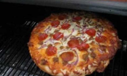 pizza on Traeger Wood Pellet Smoker