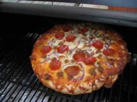 pizza on Traeger Wood Pellet Smoker