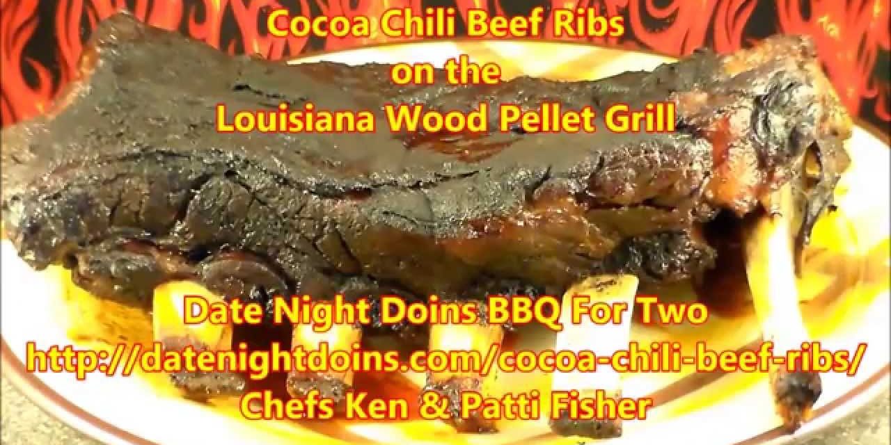 CoCoa Chili Beef Ribs on the Louisiana Wood Pellet Grill