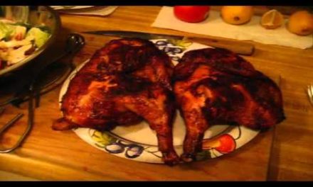 Salad and Chicken , chicken smoked  on our Traeger Wood Pellet Grill.