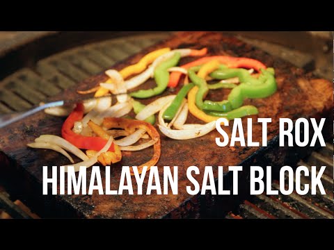 Salt Rox Himalayan Salt Block Cooking Demo on the Black Olive Pellet Grill