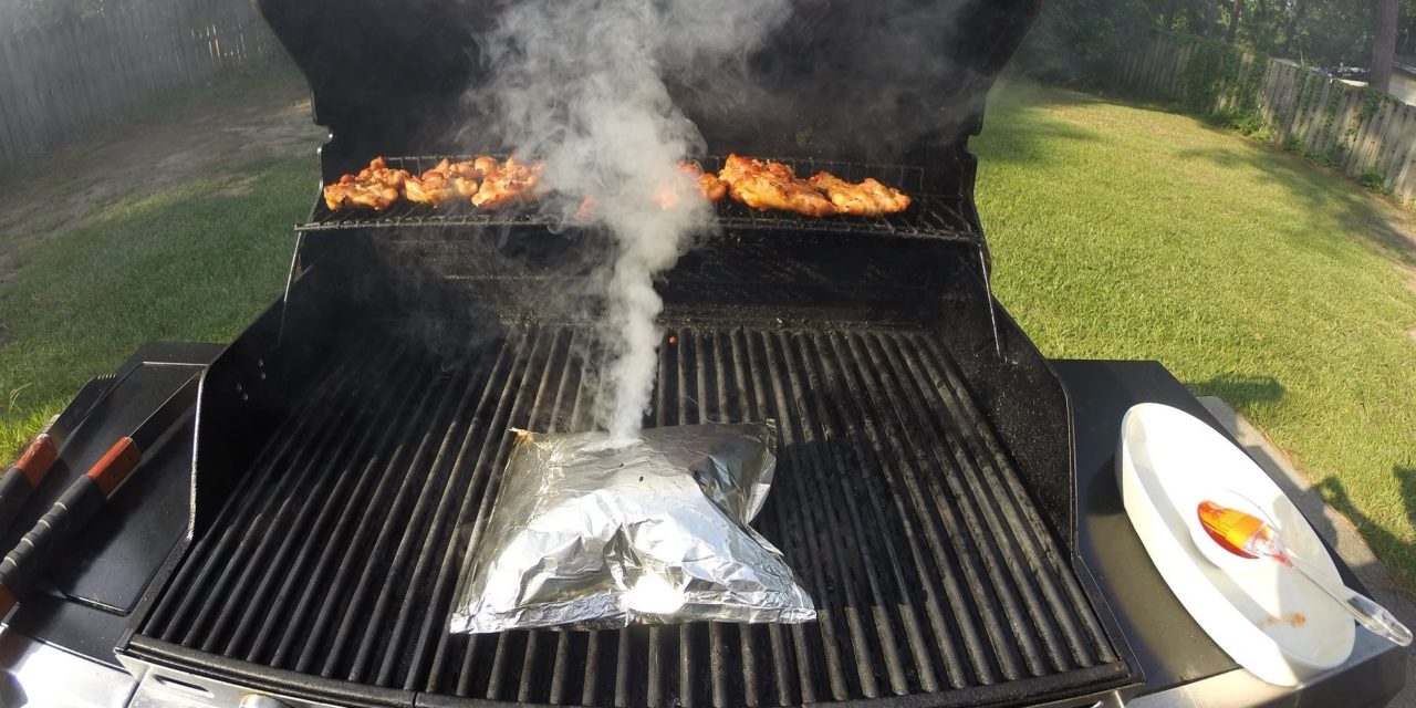 The BEST gas grill smoke bomb! Fast, Easy, No mess!