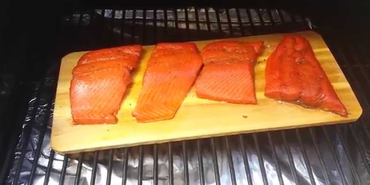 Cedar Plank Salmon on TRAEGER