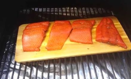 Cedar Plank Salmon on TRAEGER
