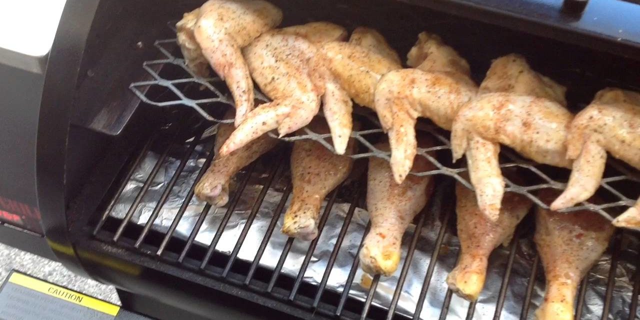 Candied Wings, Legs, Sweet Baby Rays / Pellet Grill