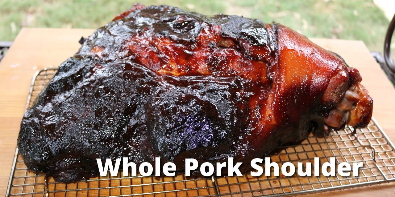 Whole Pork Shoulder Recipe | BBQ Pork Shoulder on Ole Hickory Smoker Malcom Reed HowToBBQRight