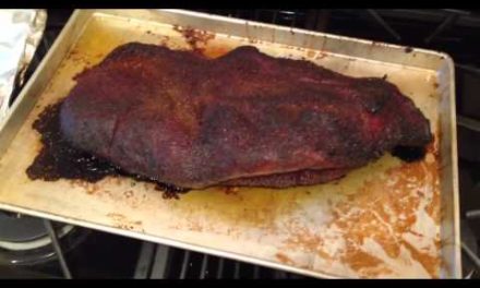 Traeger beef brisket for Super Bowl