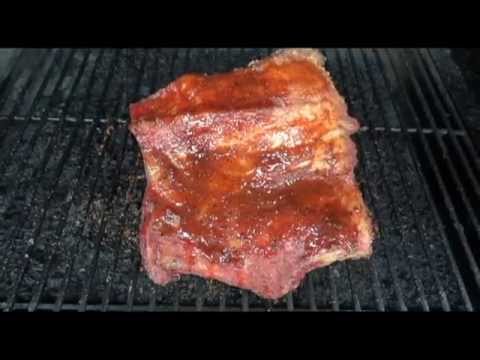 How to smoke a brisket on a trager smoker grill.