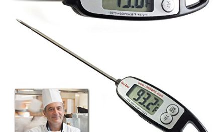 Chef Remi Digital Cooking Thermometer | Lifetime Replacement Warranty | Instant Read | Best for Kitchen, Oven, Oil, Water, BBQ, Smoker, Meat, Turkey, Candy and Any Food | Rated No.1 Grill Accessories Review