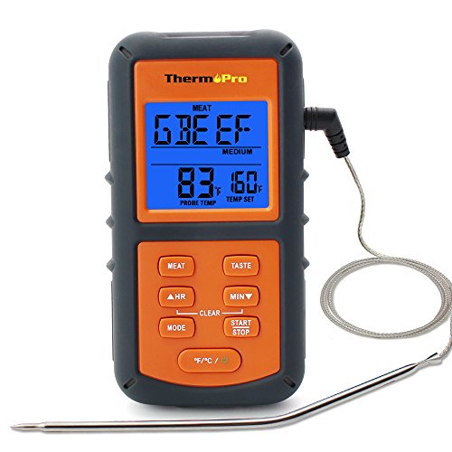 ThermoPro TP06S Electronic Digital Smoker Thermometer with Stainless Steel Probe for BBQ Oven Grill Food Meat Review