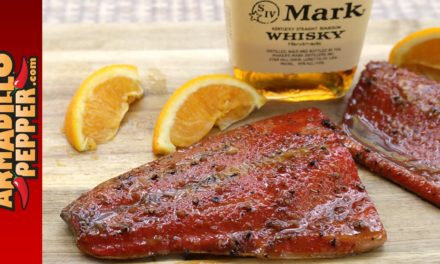 Smoked Bourbon & Orange-Honey Glazed Salmon on the Grill