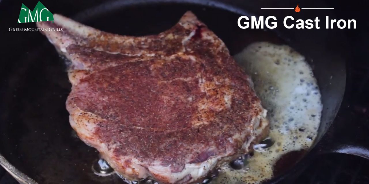 Cowboy Ribeye meets Wood Pellet Grill meets Cast Iron‎ – Green Mountain Grills