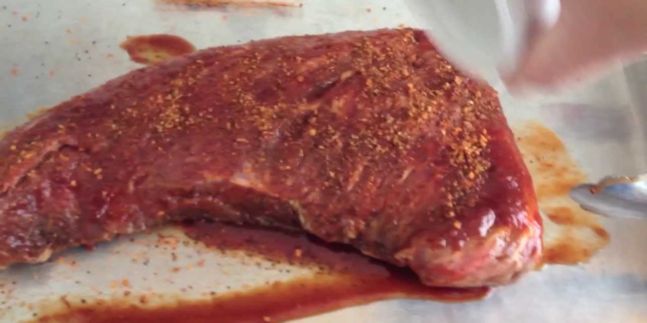 Frist TriTip on the Traeger