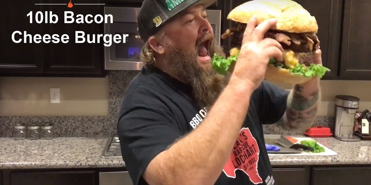 How to grill a 10lb Bacon Cheese Burger – Green Mountain Pellet Grills