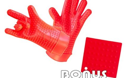 Grilling Gloves Barbecue Gloves – BBQ Gloves Silicone – Bonus Mat – Silicone Mitts For Cooking Silicone Gloves – Cooking Gloves Heat Resistant Silicone Review
