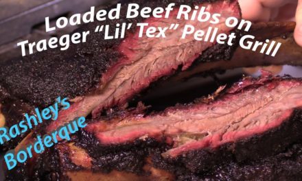 Loaded Beef Ribs on Traeger Lil Tex Pellet Grill