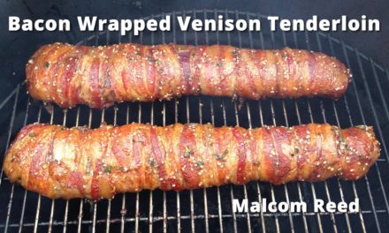 Bacon Wrapped Deer  Backstrap | Smoked Venison Tenderloin Malcom Reed HowToBBQRight