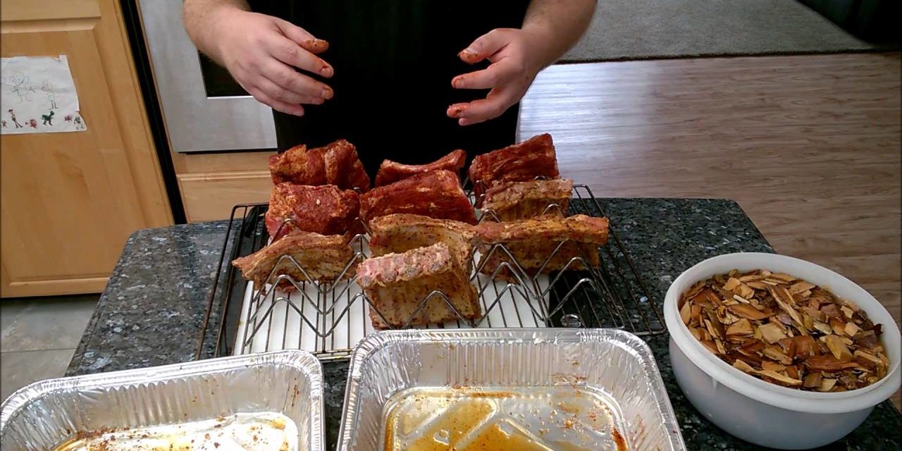 Smoked Baby Back Ribs using the 3-2-1 Method.