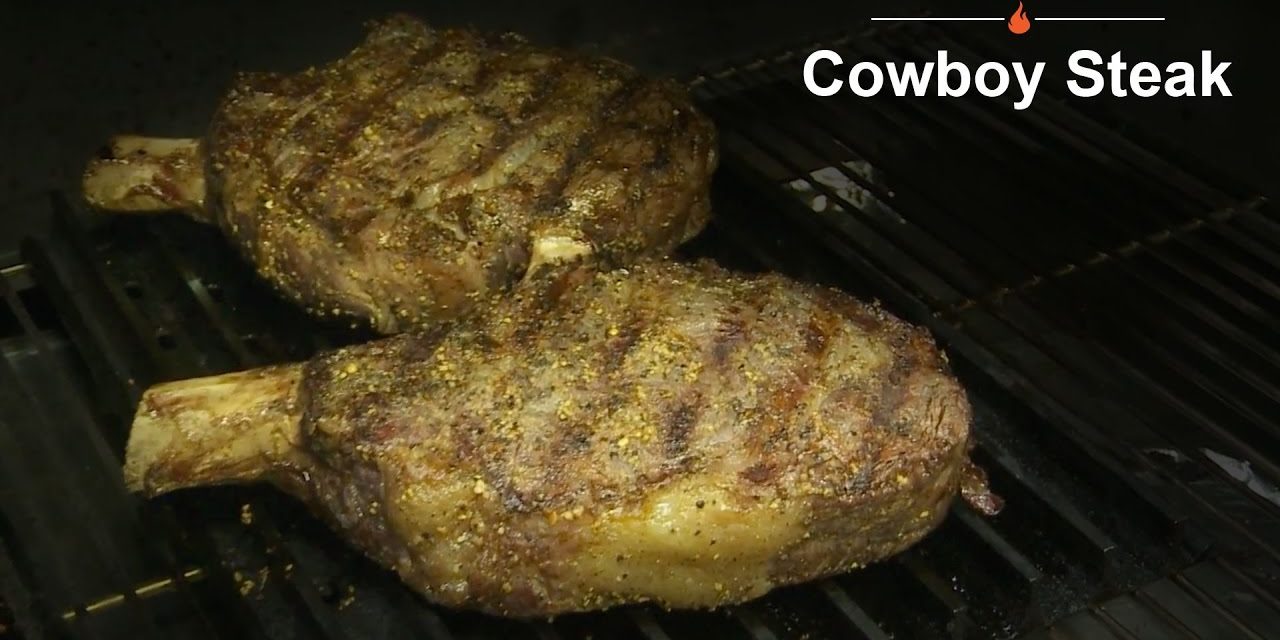 How to grill a Cowboy Steak – Green Mountain Pellet Grills – Loot N’ Booty & Chef John