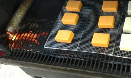 Cold smoked sharp cheddar and pepper jack cheese using A-maze-n smoker tube