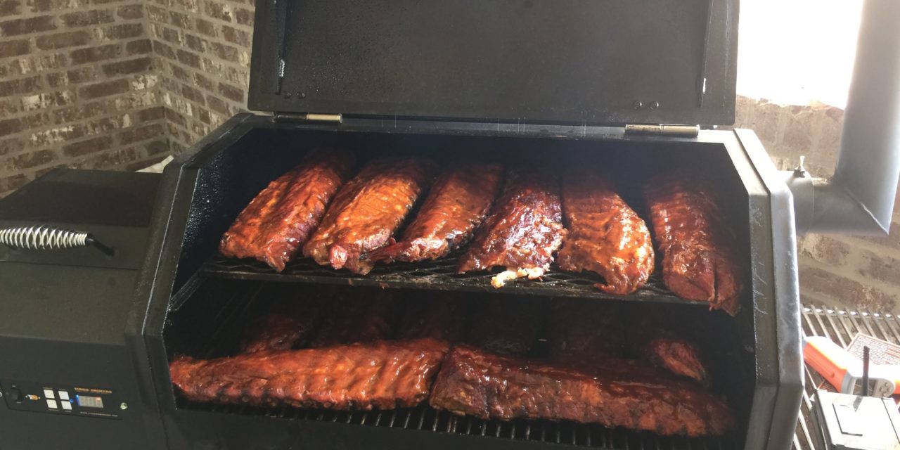 Yoder YS640 Loaded with Baby Back Ribs