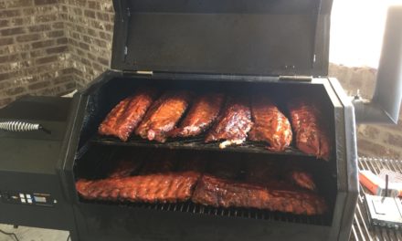 Yoder YS640 Loaded with Baby Back Ribs