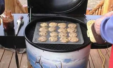 Smokin’ Hot Grilling with WoodMaster Pellet Grill; Video 4of 4 Cookies on the grill