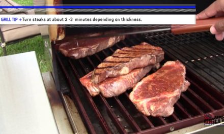 Grilling steak and pork chops on the MAK Grill