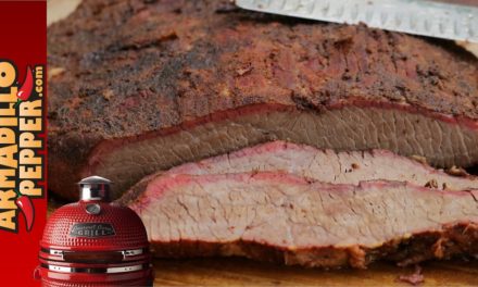 Black OPs Brisket on the Gourmet Guru Grill (Kamado)