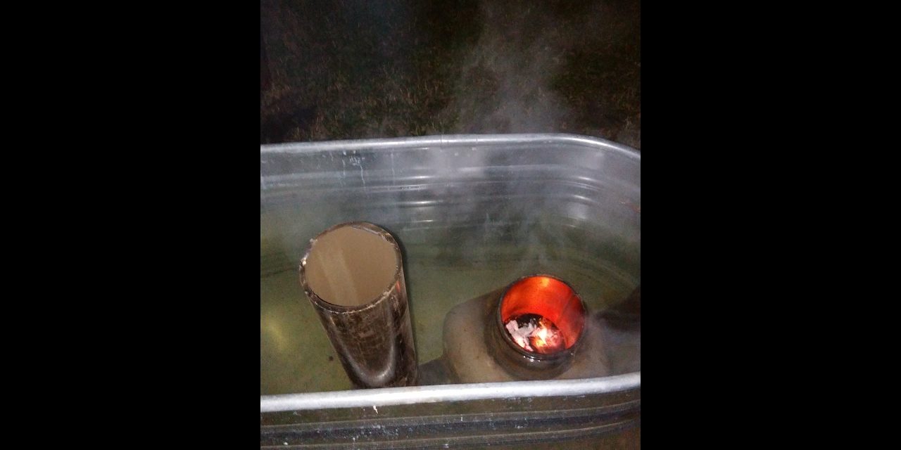 Never Ending Hot Water from Underwater Woodstove