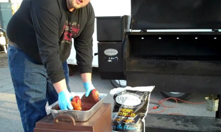 Honeybadger BBQ prepares Brisket on the Louisiana Grill CS-680