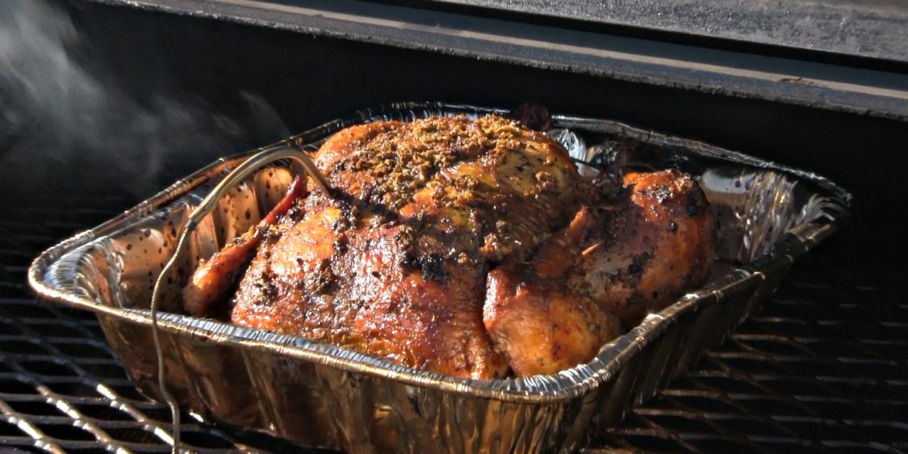 SmokingPit.com – Lemon Rosemary Chicken cooked on the Yoder YS640 Pellet Smoker & Grill