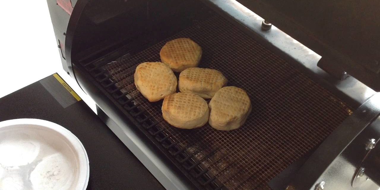 Fresh Biscuits And Pork Sirloin Sandwiches / Rec Tec Pellet Grill