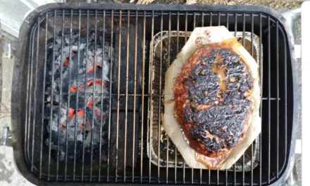 Meatloaf smoked on the PK Grill/Smoker