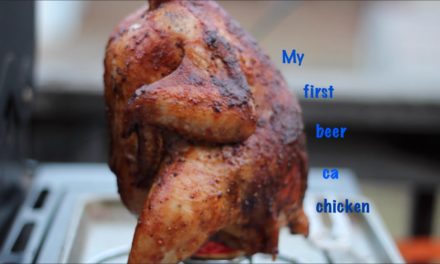 My first beer can chicken
