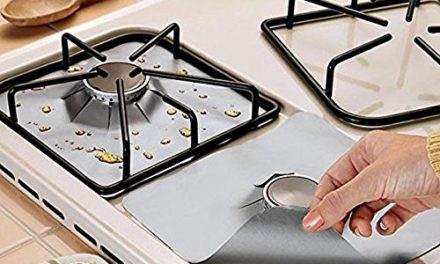 Gas Hob Stovetop Cooker Protectors Sheet Reusable Silver Gas Range Protector Liner Non Stick Sheet Cook Oil Stain protector Stovetop Burner Protectors Review