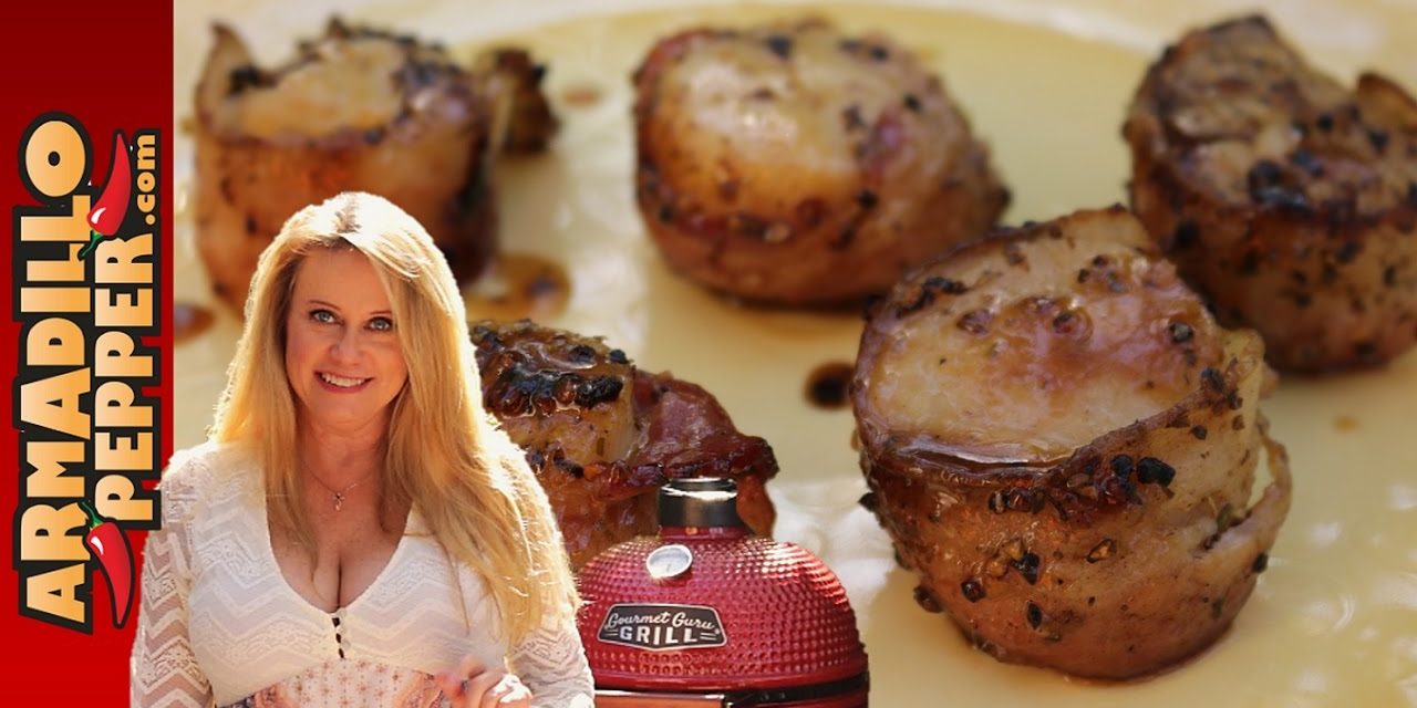 Sex on the Beach Scallops Wrapped in Bacon | Gourmet Guru Grill