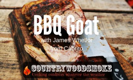 BBQ Goat Rack on Traeger Timberline
