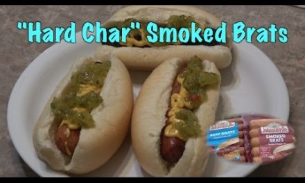 “Hard Char” Smoked Brats