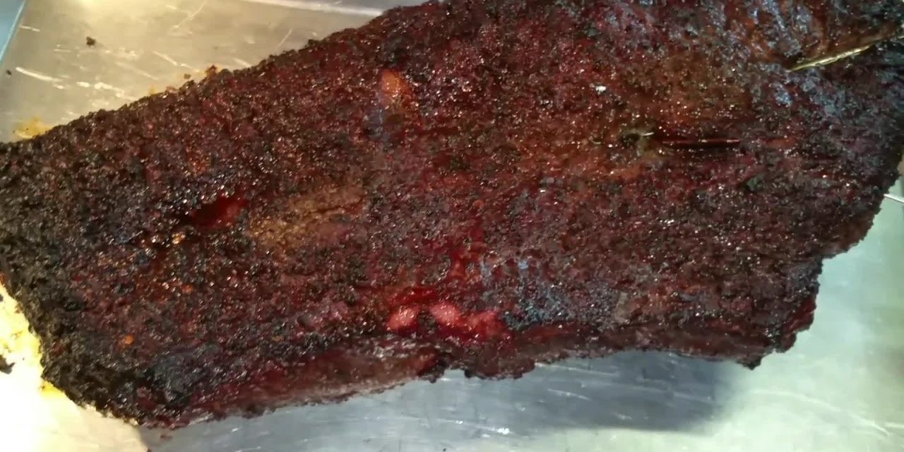 Beef Brisket smoke roasted in the Pit Barrel Cooker