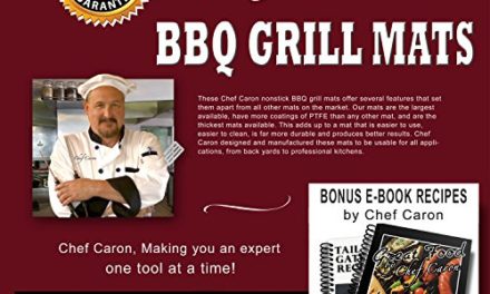 Chef Caron Non Stick BBQ Grill Mats – Set of 2 – for Gas, Charcoal, Pellet Grills – Magic Mat As Seen on TV – Large Professional Cooking Mat – Keep Your Barbecue Grate Clean – Grill the Un-grillable Review