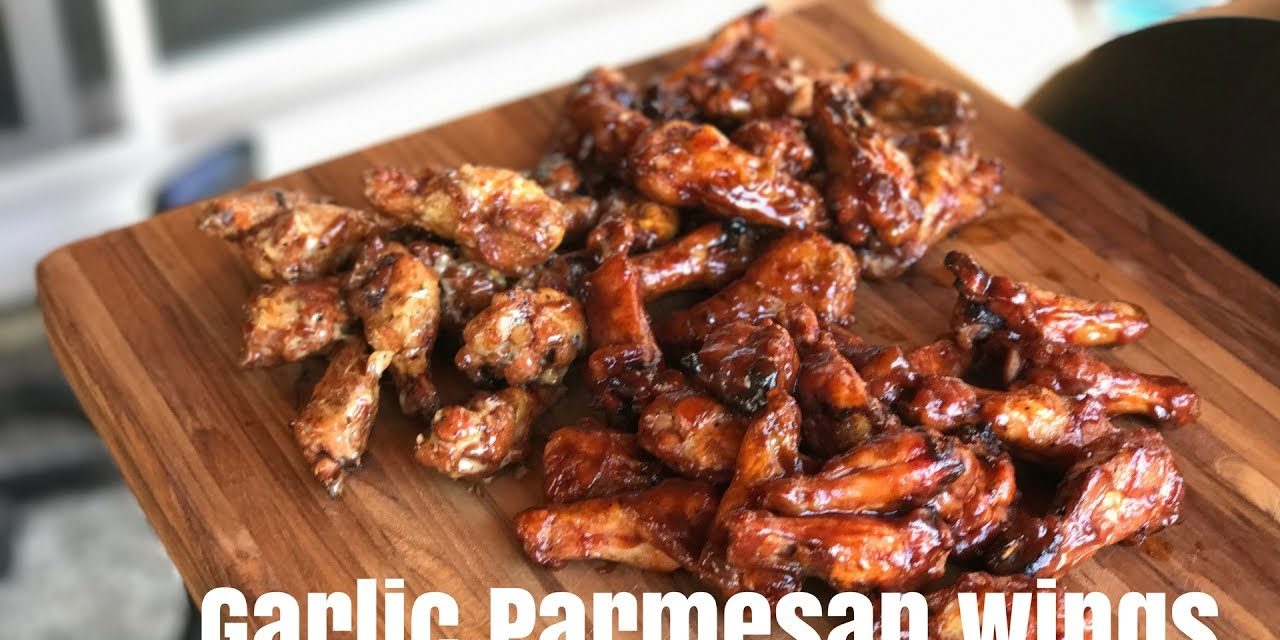 Smoked Garlic parmesan wings | Smoked wing drumette recipe