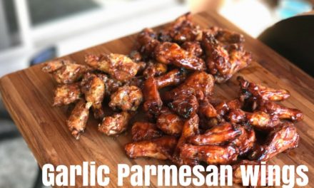 Smoked Garlic parmesan wings | Smoked wing drumette recipe