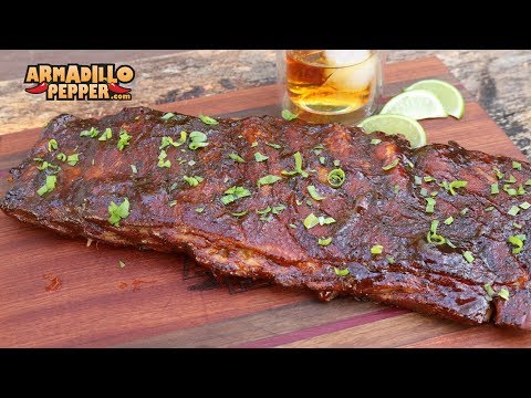 Redneck Ribs in the Masterbuilt Smoker with Homemade BBQ Sauce