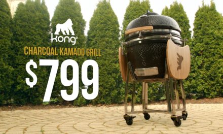 KONG 24″ Ceramic Charcoal Kamado Smoker & Grill